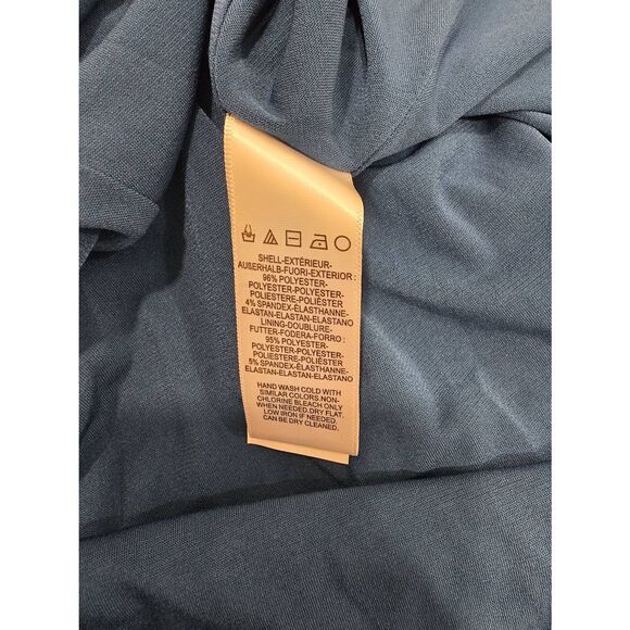 Dress the Population Camden Halter Maxi Gown Peacock Blue Size XXS NWOT - Picture 3 of 13